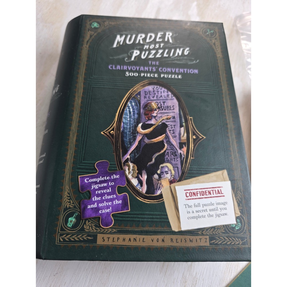Murder Most Puzzling The Clairvoyants Convention 500 Piece Mystery Jigsaw Puzzle